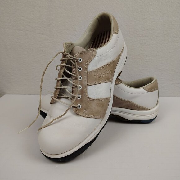 FootJoy Shoes - FOOTJOY Contour Series Golf Shoes White Tan Womens 8